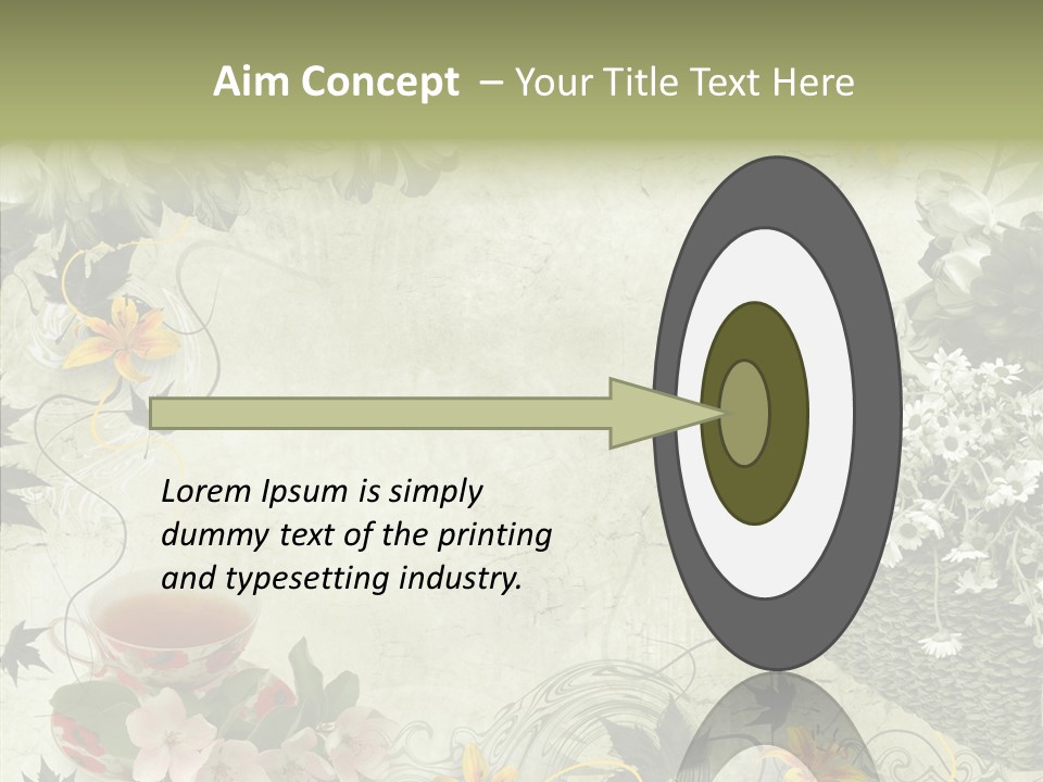 Noise Stained Word PowerPoint Template