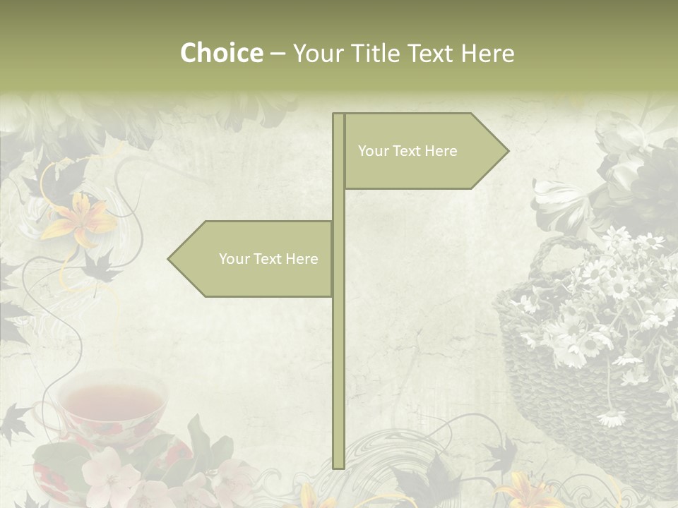 Noise Stained Word PowerPoint Template