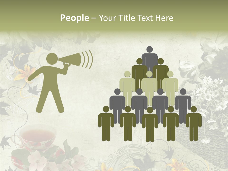 Noise Stained Word PowerPoint Template