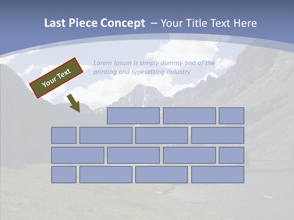 Climbing Mountain Trees PowerPoint Template