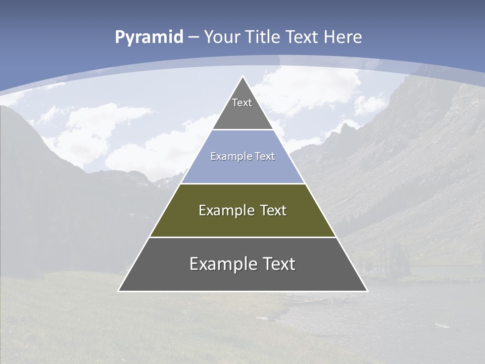 Climbing Mountain Trees PowerPoint Template
