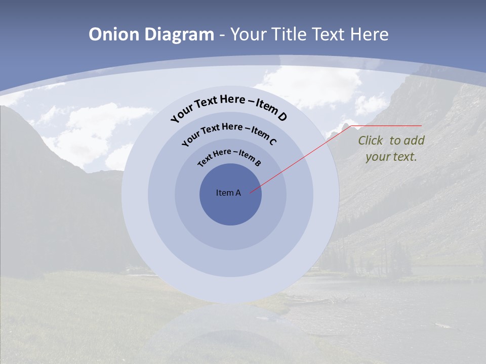 Climbing Mountain Trees PowerPoint Template