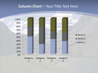 Climbing Mountain Trees PowerPoint Template