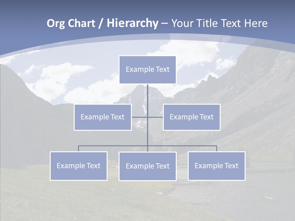 Climbing Mountain Trees PowerPoint Template