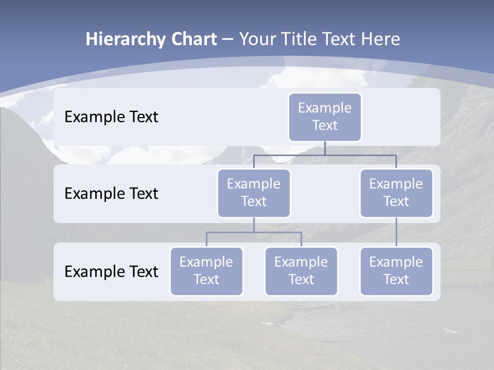 Climbing Mountain Trees PowerPoint Template