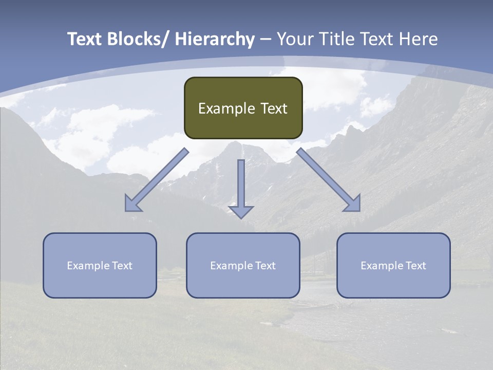 Climbing Mountain Trees PowerPoint Template