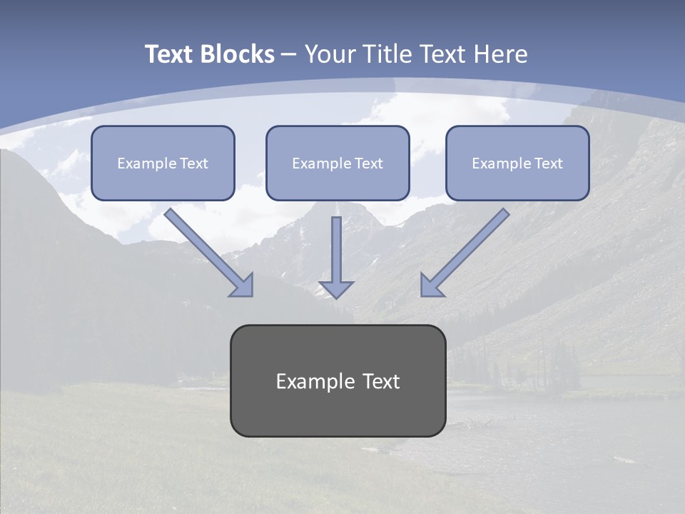 Climbing Mountain Trees PowerPoint Template