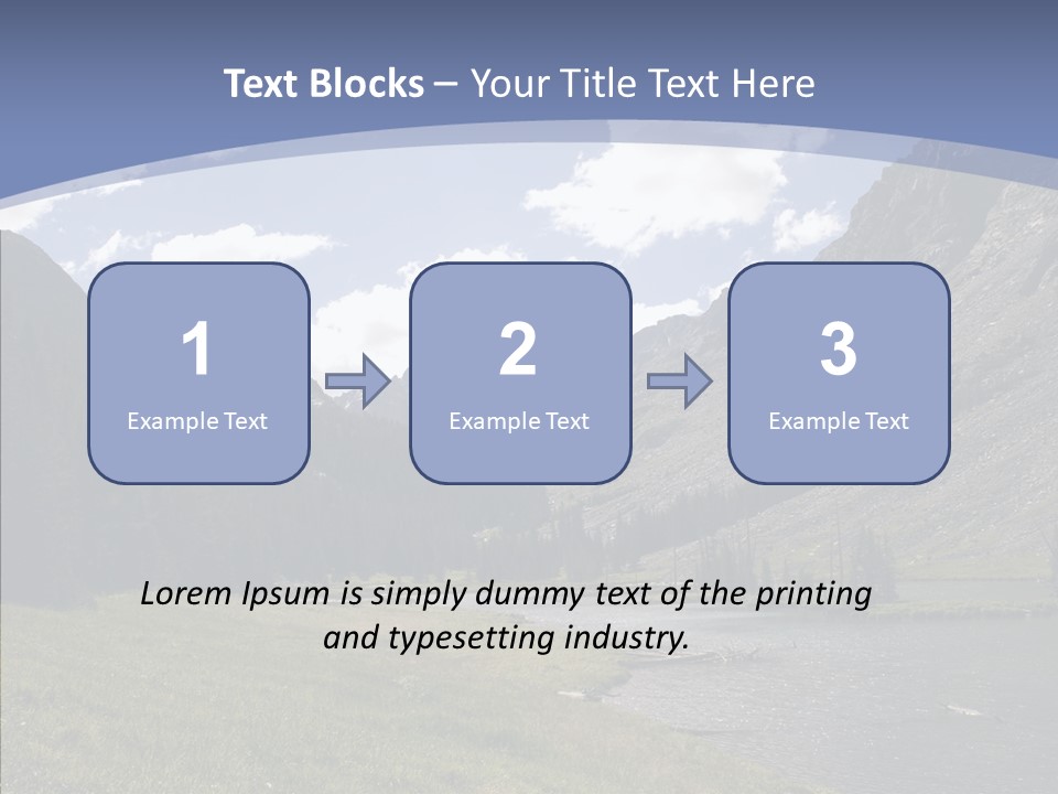 Climbing Mountain Trees PowerPoint Template
