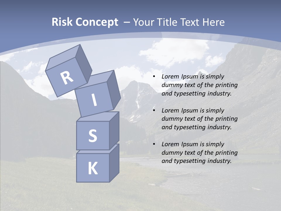 Climbing Mountain Trees PowerPoint Template