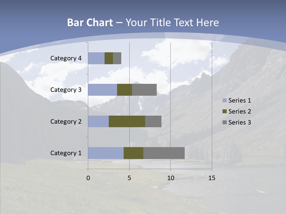 Climbing Mountain Trees PowerPoint Template
