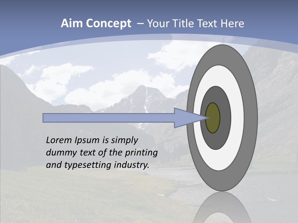 Climbing Mountain Trees PowerPoint Template