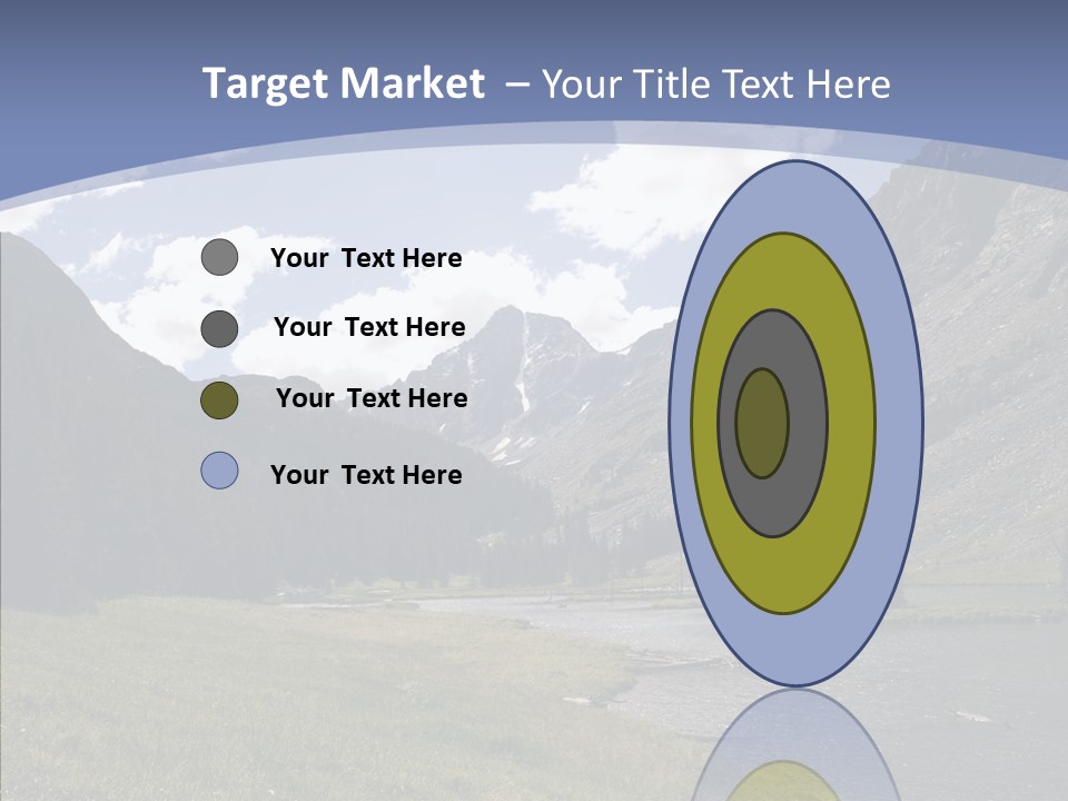 Climbing Mountain Trees PowerPoint Template