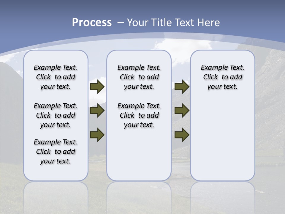 Climbing Mountain Trees PowerPoint Template