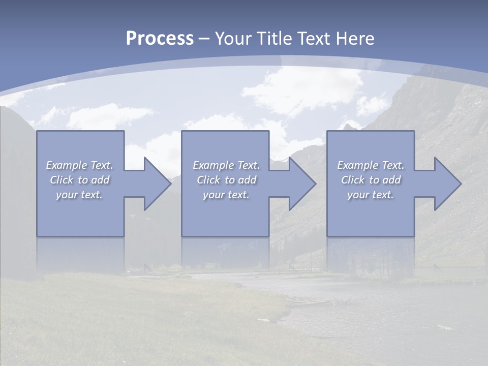 Climbing Mountain Trees PowerPoint Template