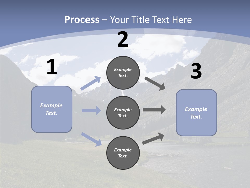 Climbing Mountain Trees PowerPoint Template