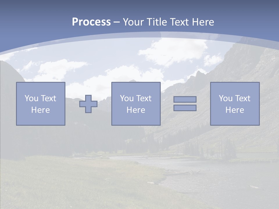 Climbing Mountain Trees PowerPoint Template