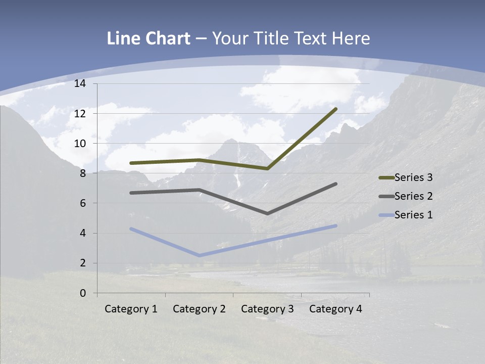 Climbing Mountain Trees PowerPoint Template