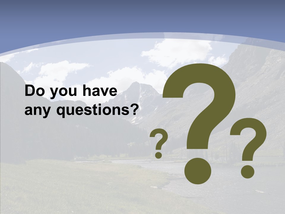 Climbing Mountain Trees PowerPoint Template