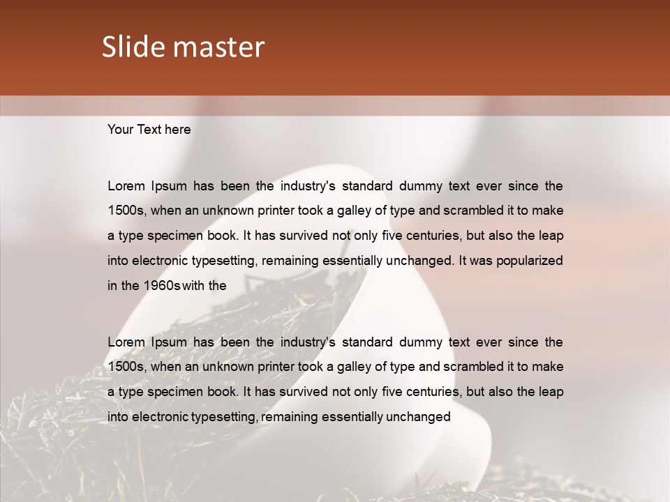 Healthy Closeup Decor PowerPoint Template