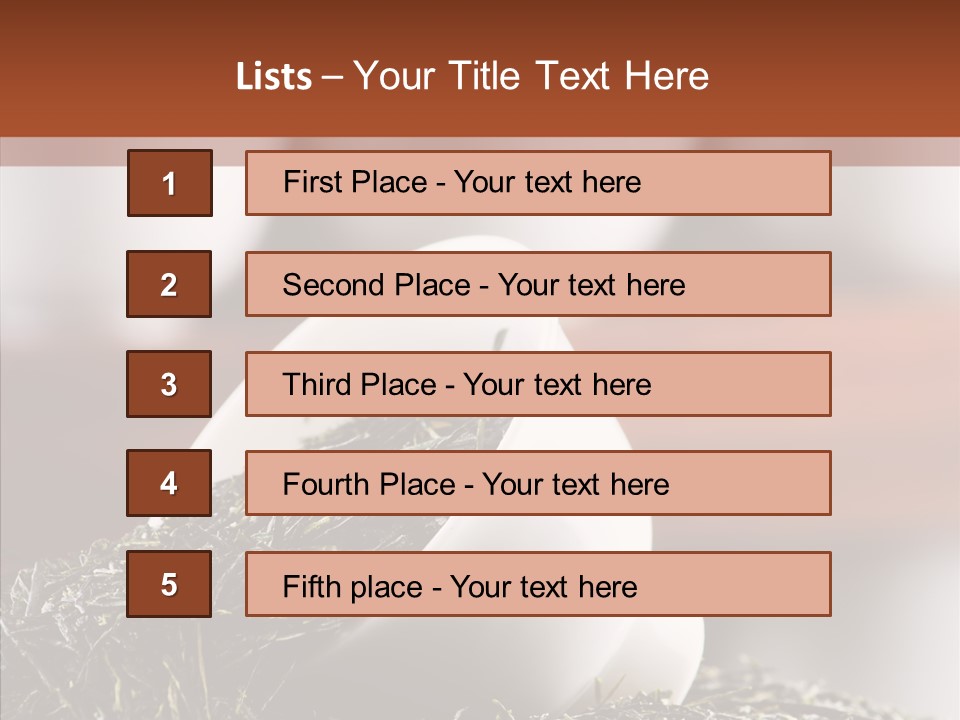 Healthy Closeup Decor PowerPoint Template