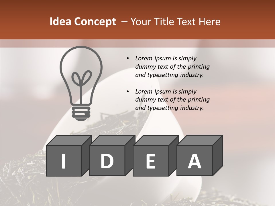 Healthy Closeup Decor PowerPoint Template