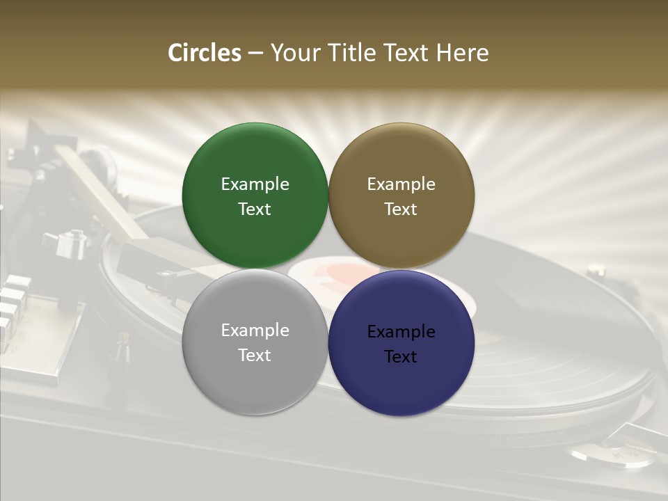 Soundtrack Disks Audio PowerPoint Template