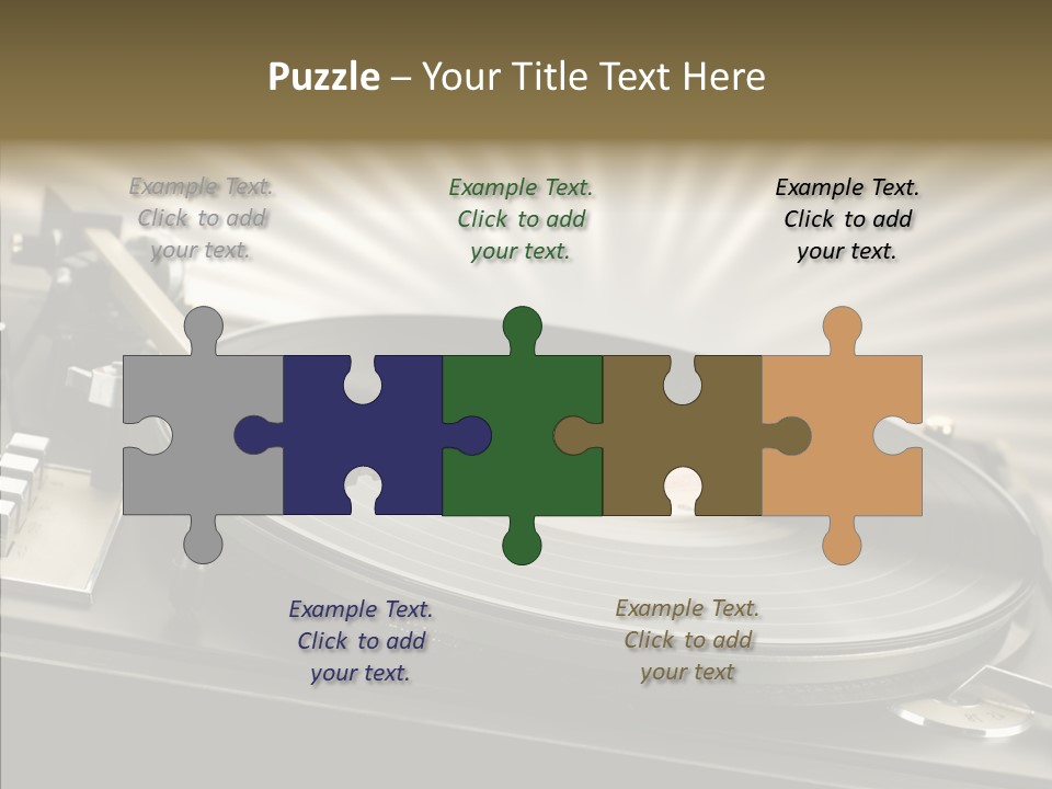 Soundtrack Disks Audio PowerPoint Template