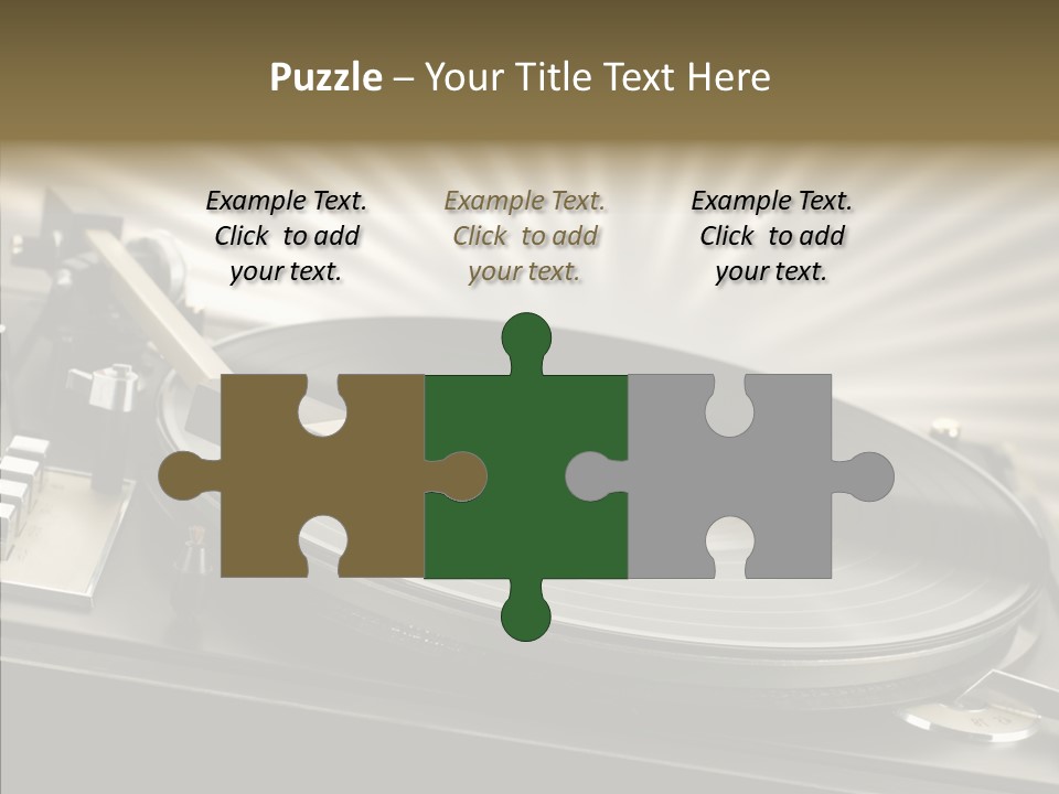 Soundtrack Disks Audio PowerPoint Template