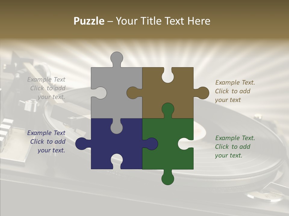 Soundtrack Disks Audio PowerPoint Template