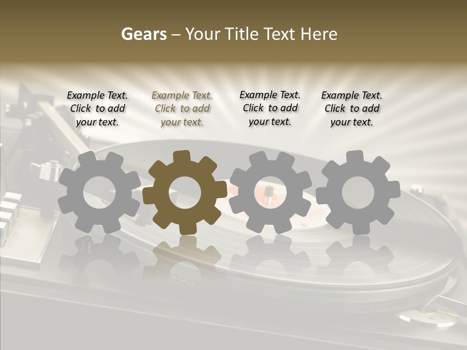 Soundtrack Disks Audio PowerPoint Template