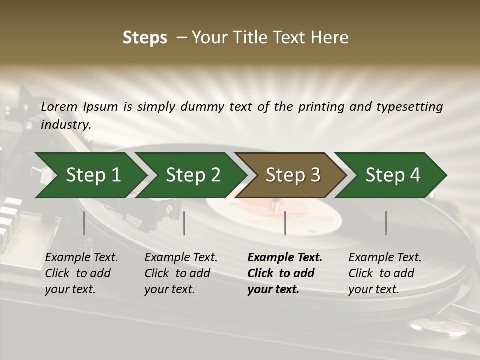 Soundtrack Disks Audio PowerPoint Template