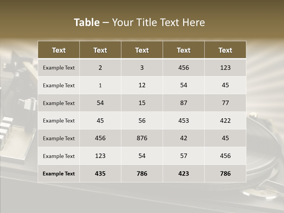 Soundtrack Disks Audio PowerPoint Template