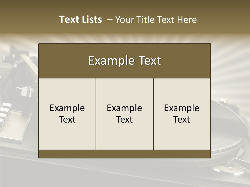 Soundtrack Disks Audio PowerPoint Template