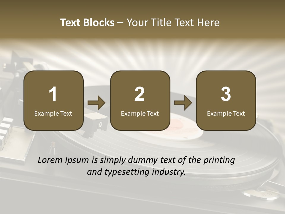 Soundtrack Disks Audio PowerPoint Template