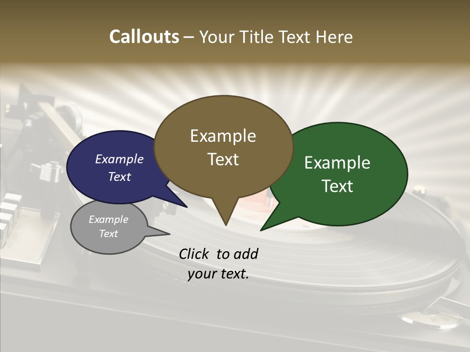 Soundtrack Disks Audio PowerPoint Template