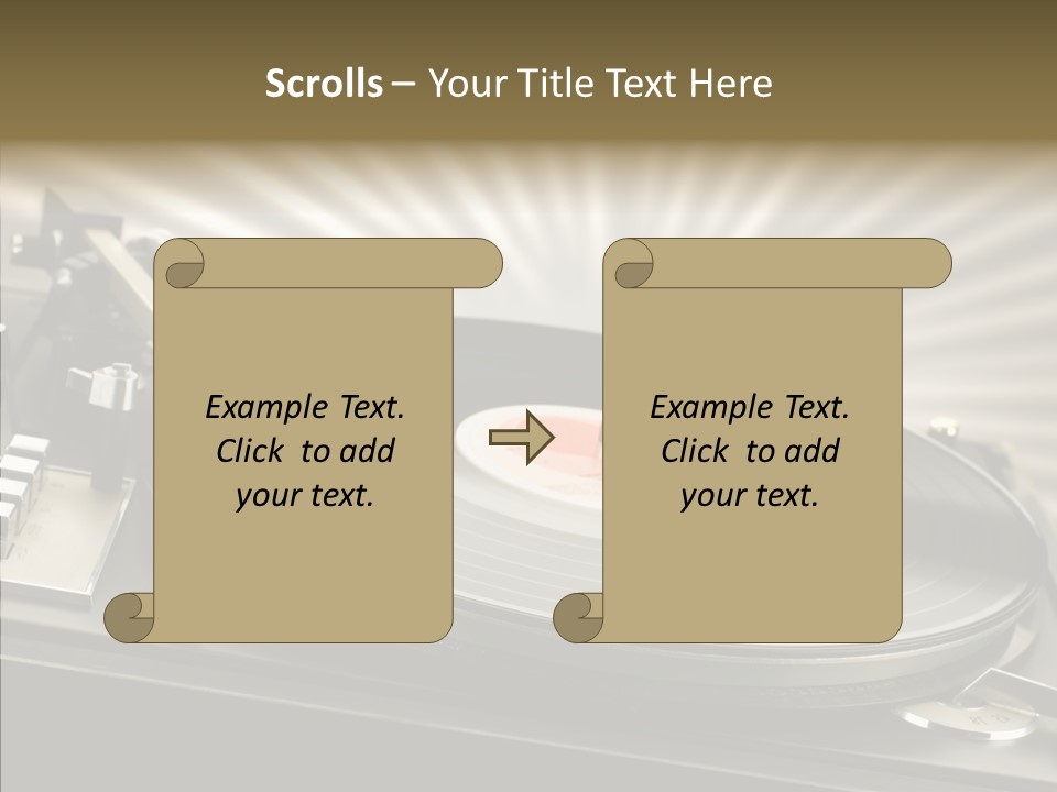 Soundtrack Disks Audio PowerPoint Template