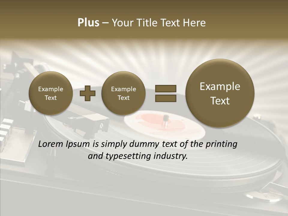 Soundtrack Disks Audio PowerPoint Template