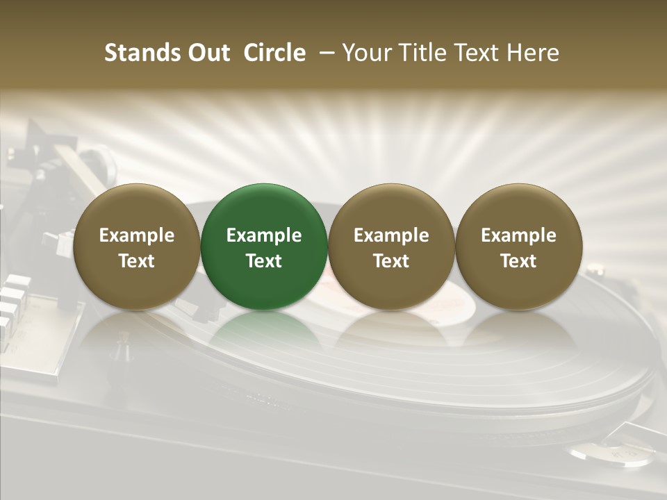 Soundtrack Disks Audio PowerPoint Template