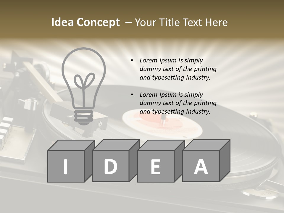 Soundtrack Disks Audio PowerPoint Template