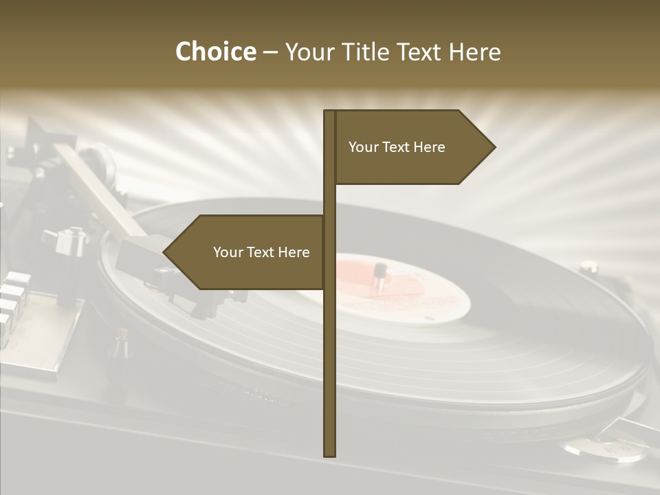 Soundtrack Disks Audio PowerPoint Template