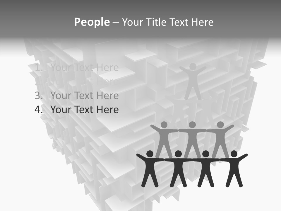 Per On Teamwork Di Cu Ion PowerPoint Template