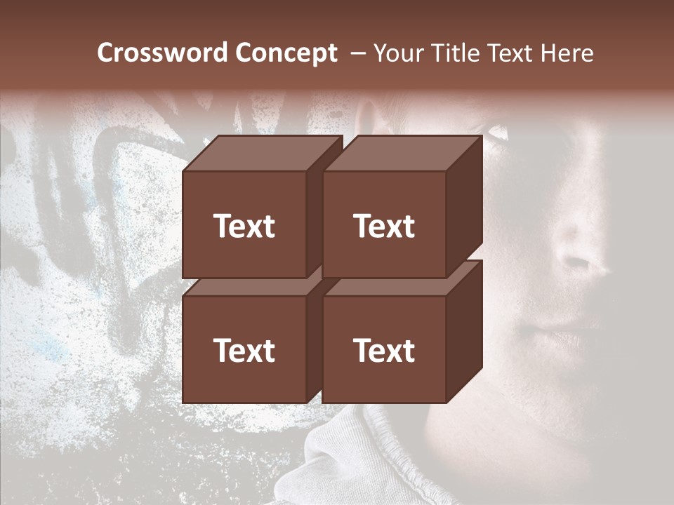 Guy Expression Caucasian PowerPoint Template