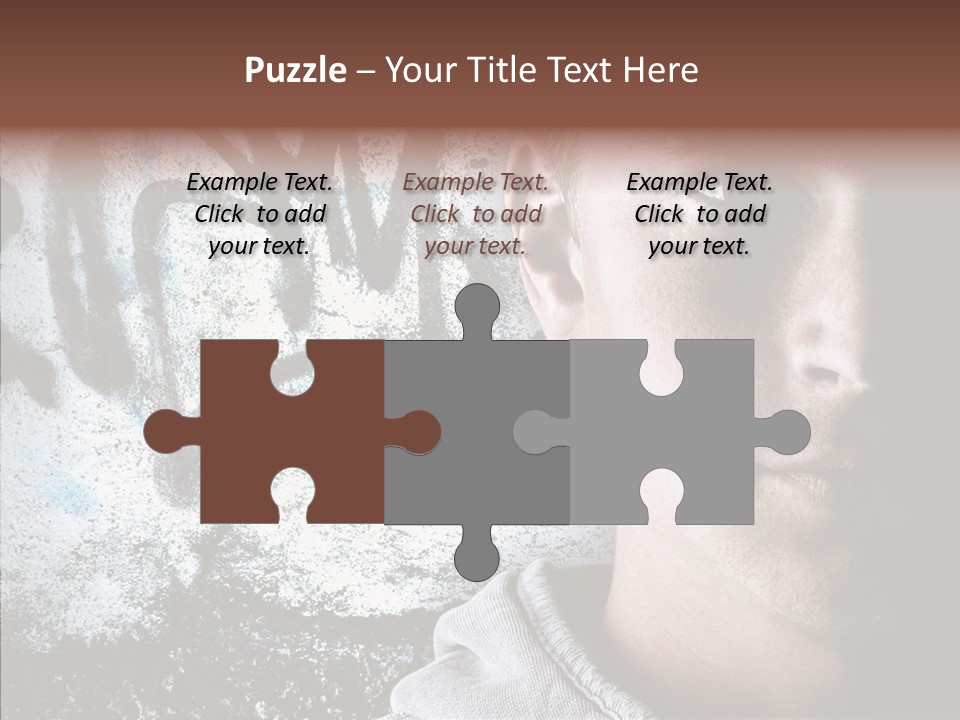 Guy Expression Caucasian PowerPoint Template