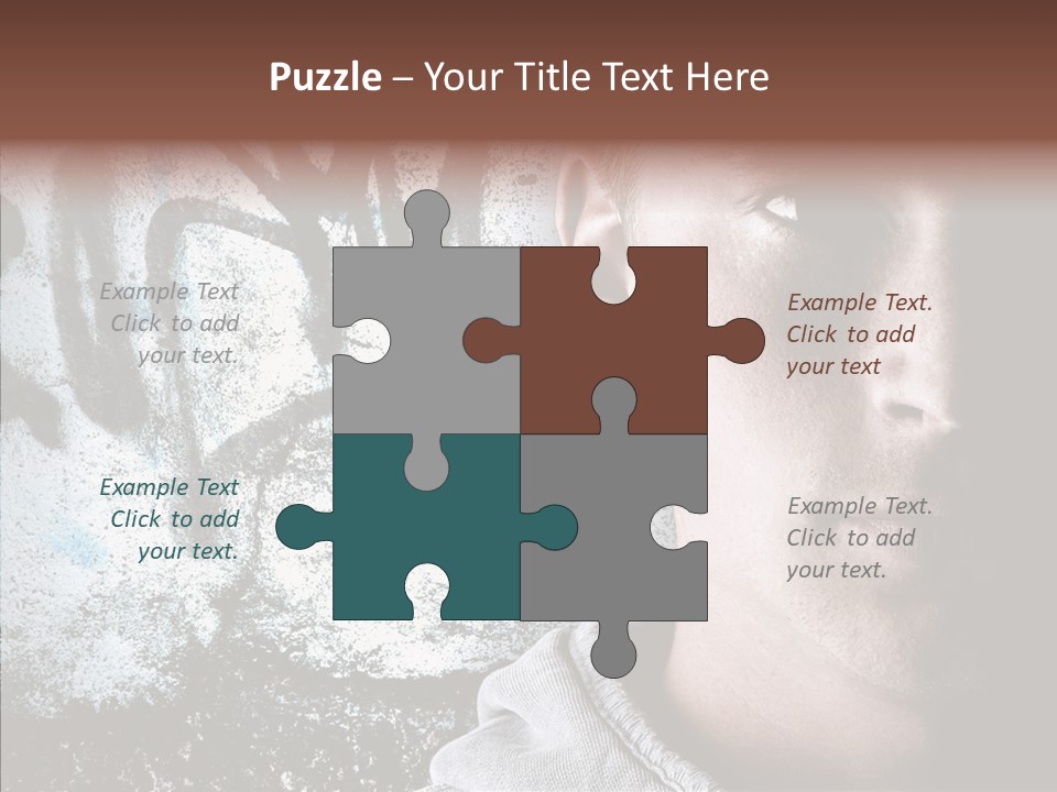 Guy Expression Caucasian PowerPoint Template