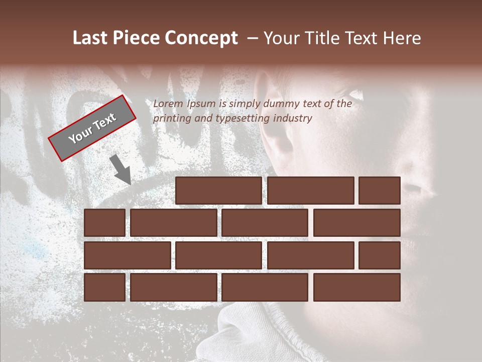 Guy Expression Caucasian PowerPoint Template