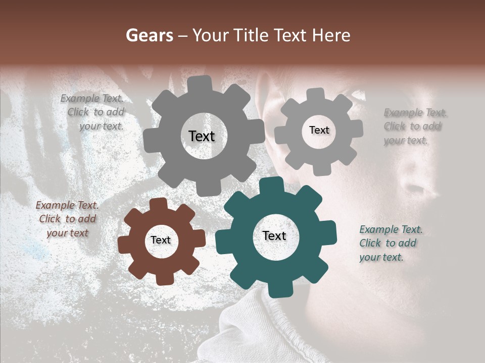 Guy Expression Caucasian PowerPoint Template