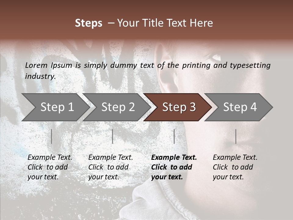 Guy Expression Caucasian PowerPoint Template