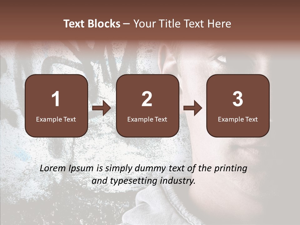 Guy Expression Caucasian PowerPoint Template