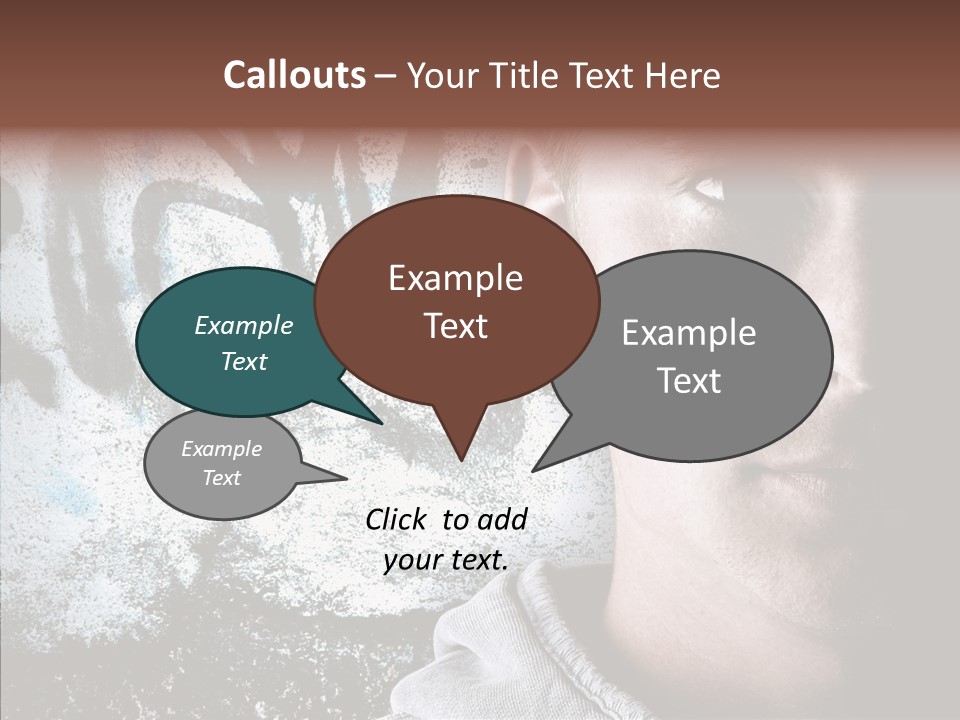 Guy Expression Caucasian PowerPoint Template