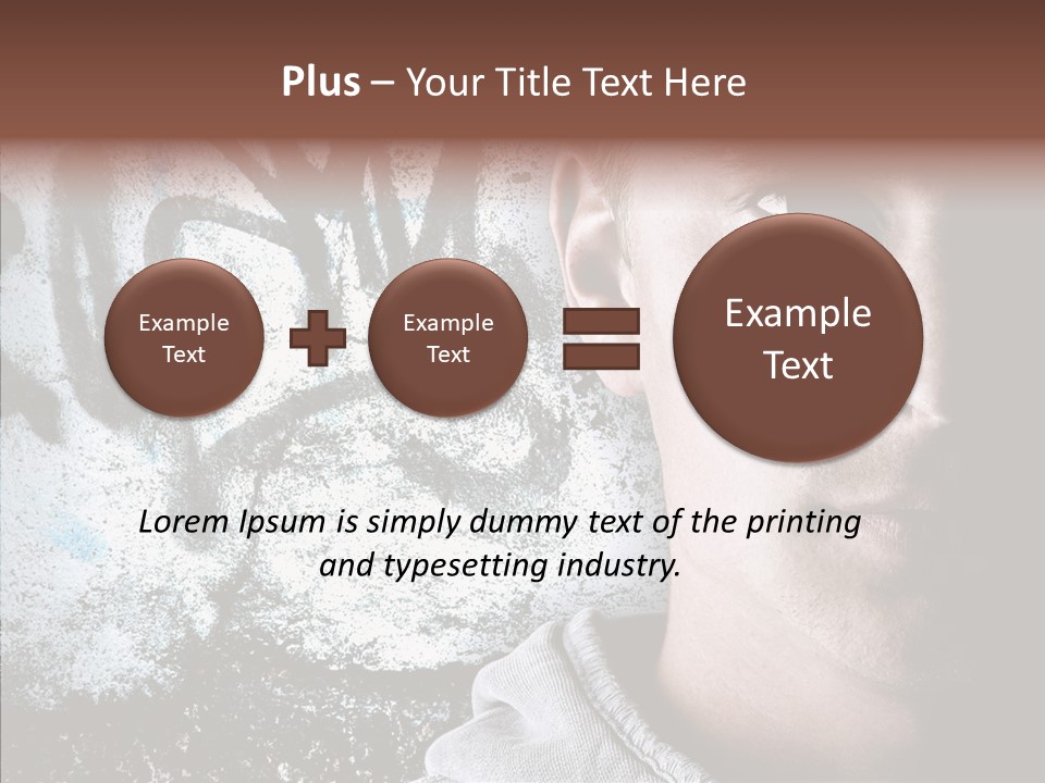 Guy Expression Caucasian PowerPoint Template